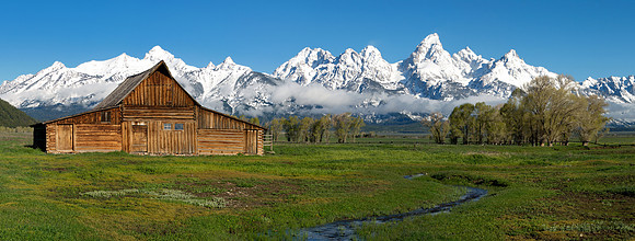 Moulton Barn Teton Panorama